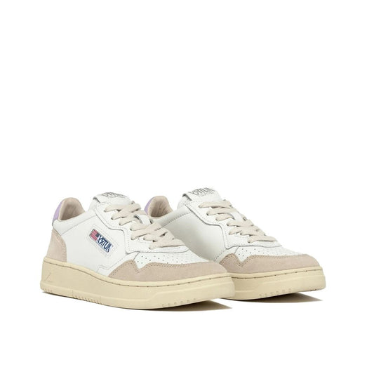 Autry White Leather Low Top Sneakers