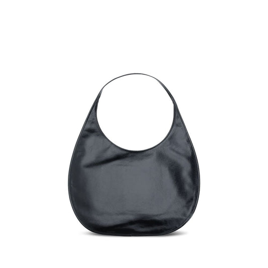 Courrèges Black Calf Leather Bos Taurus Shoulder Bag