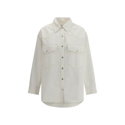 Agolde White Denim Shirt
