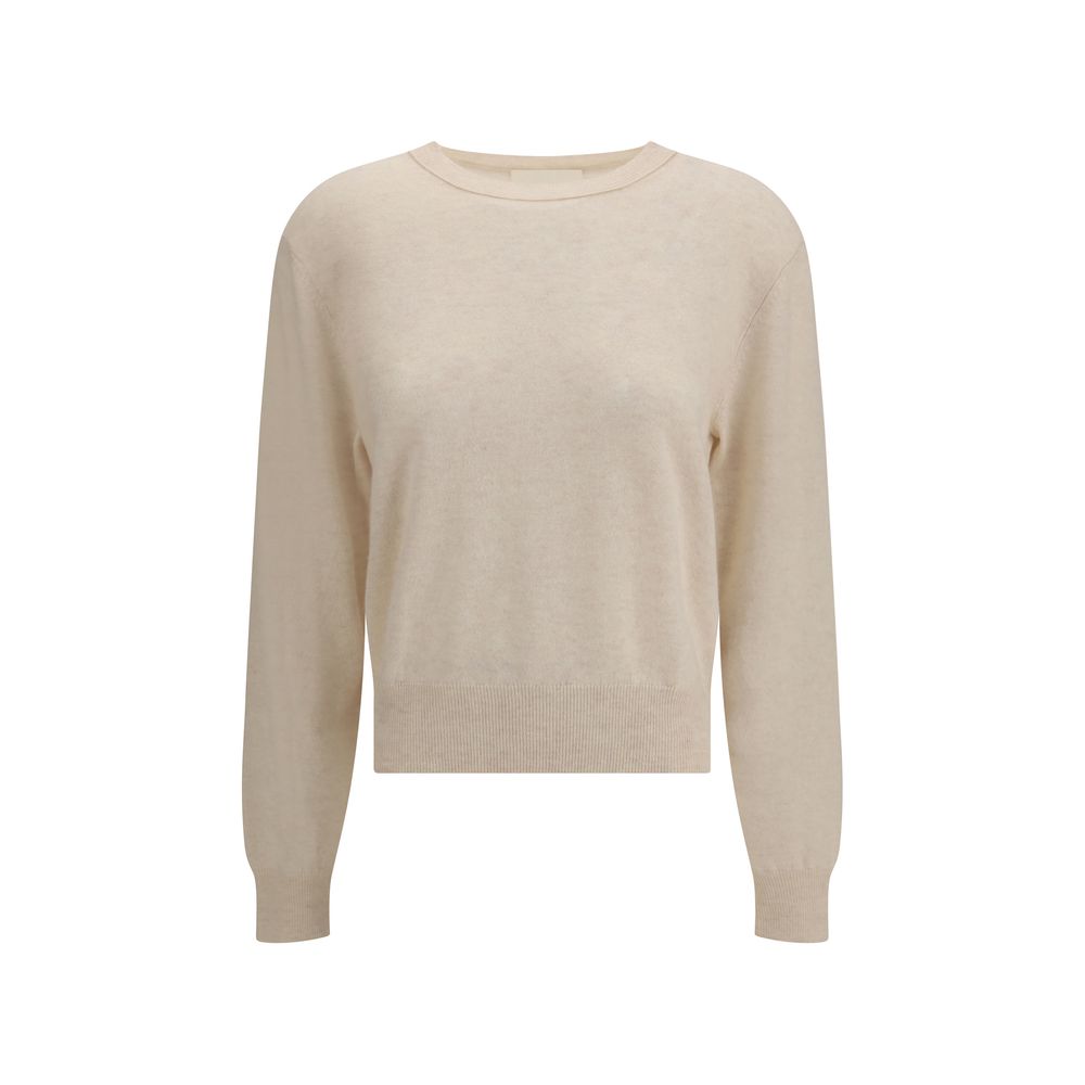 Lisa Yang Cream Fleece Wool Sweatshirt