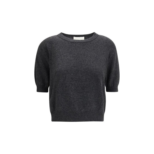 Lisa Yang Gray Fleece Wool T-Shirt
