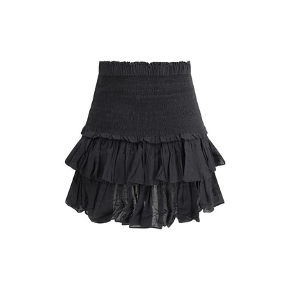 Marant Etoile Black Cotton Mini Skirt