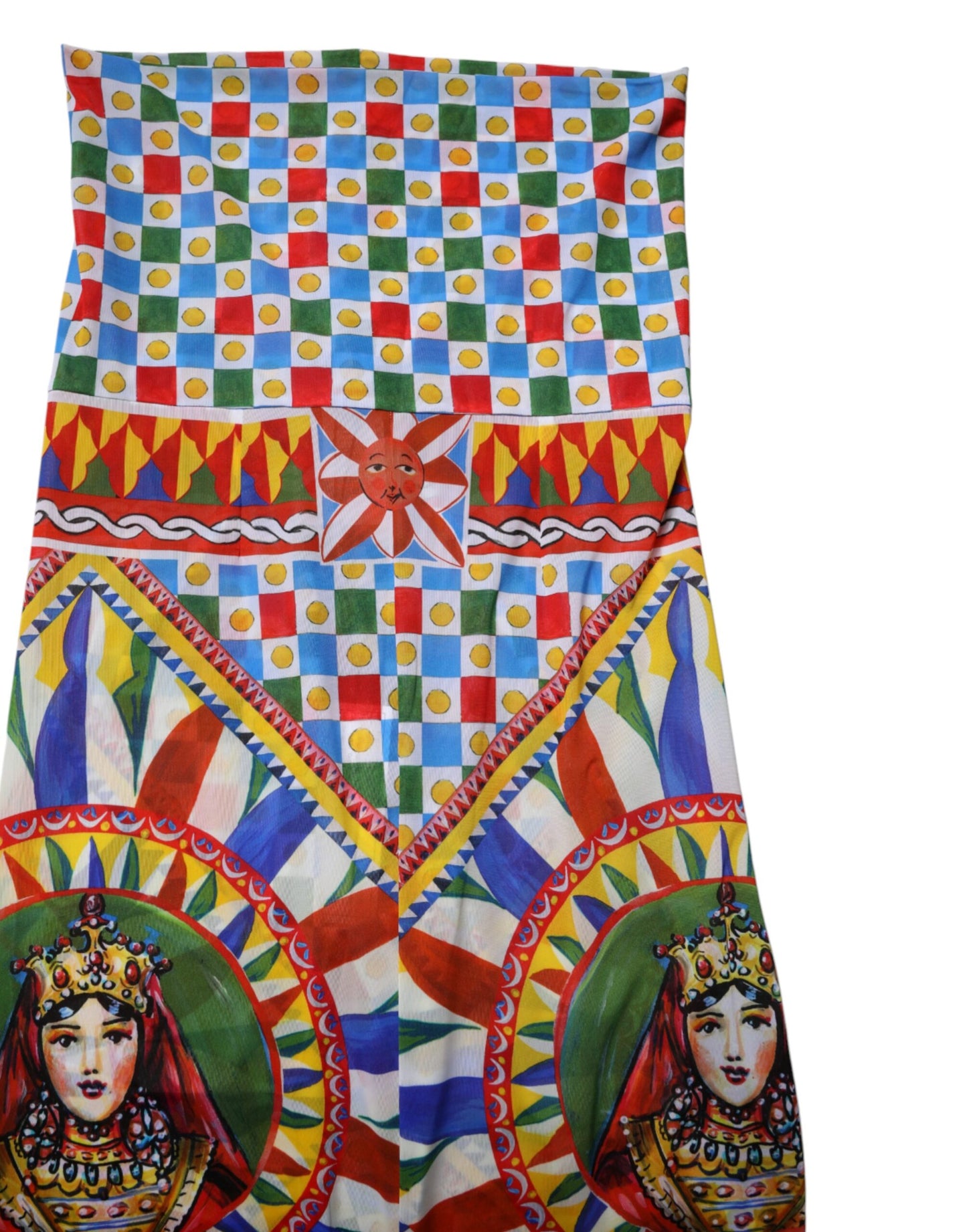 Pantaloni a vita alta Dolce &amp; Gabbana Carretto Multicolor Leggings