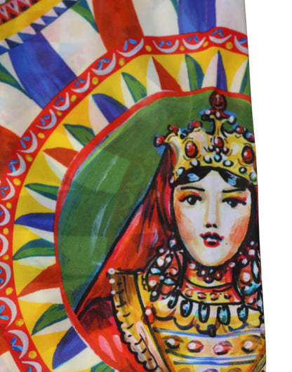 Pantaloni a vita alta Dolce &amp; Gabbana Carretto Multicolor Leggings