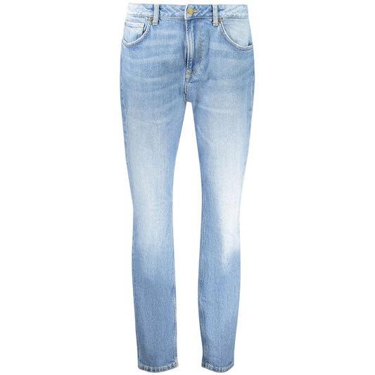 Pepe Jeans Blue Cotton Tapered Jeans