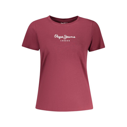 Pepe Jeans Rosso Cotton Women T-Shirt