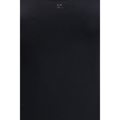 Courrèges Black Elastane One-Piece Swimsuit