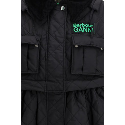 Barbour Black Polyester Coat