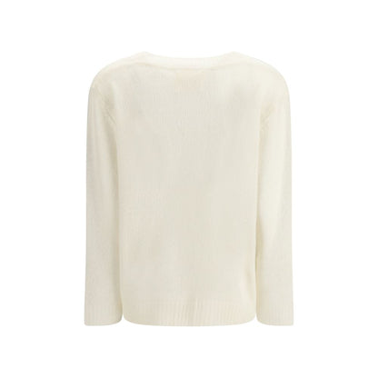 Lisa Yang White Cashmere Cashmere Sweater