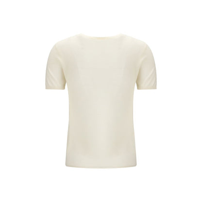 Lisa Yang White Cashmere T-Shirt