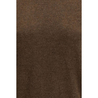 Lisa Yang Brown Fleece Wool Sweatshirt