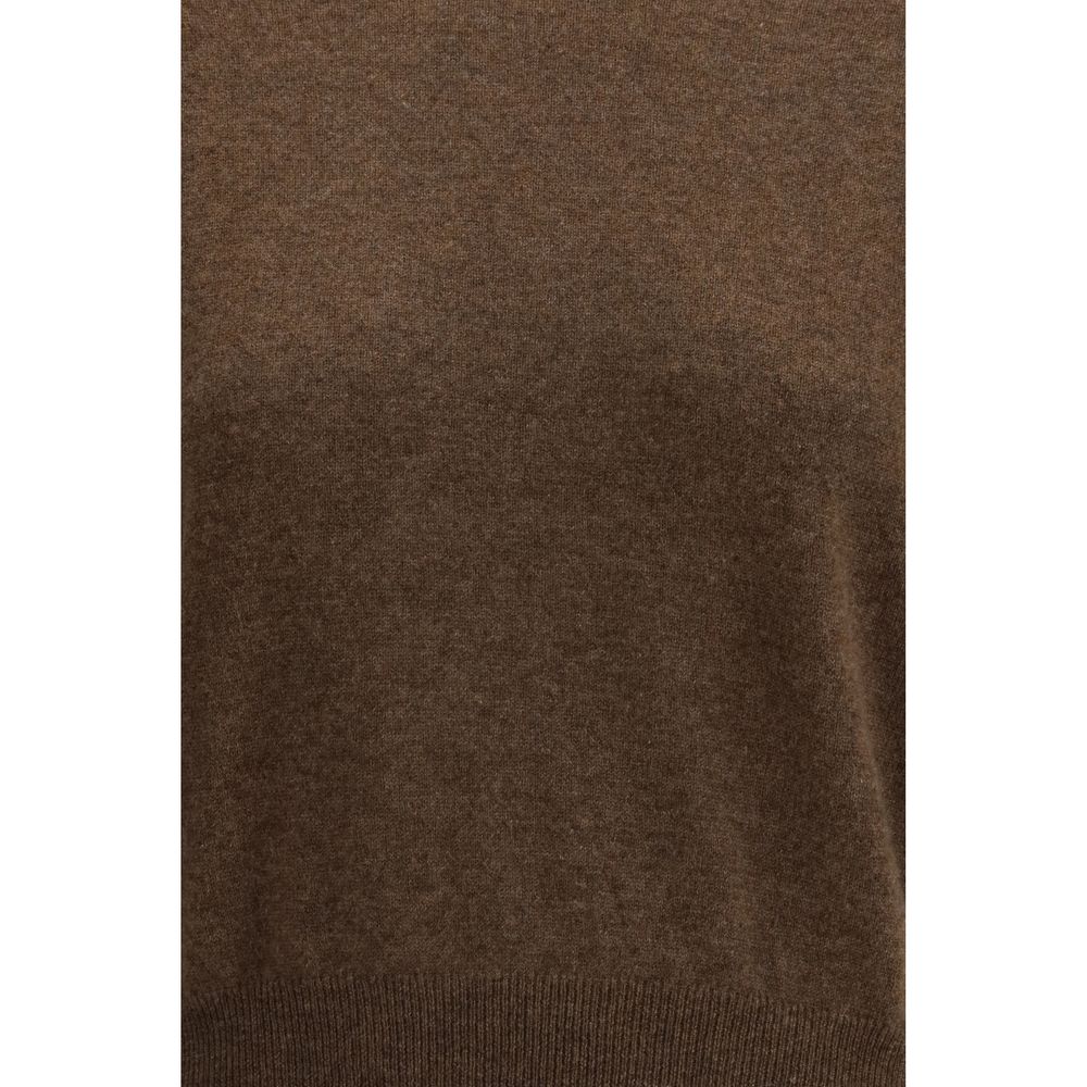 Lisa Yang Brown Fleece Wool T-Shirt