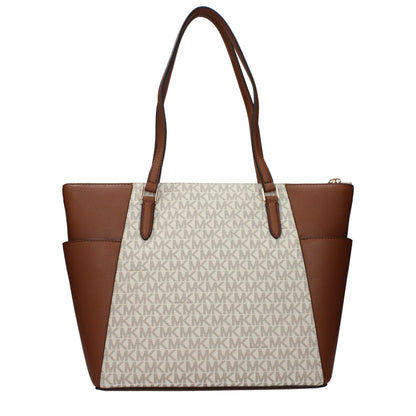 Michael Kors Beige Leather Shoulder Bag