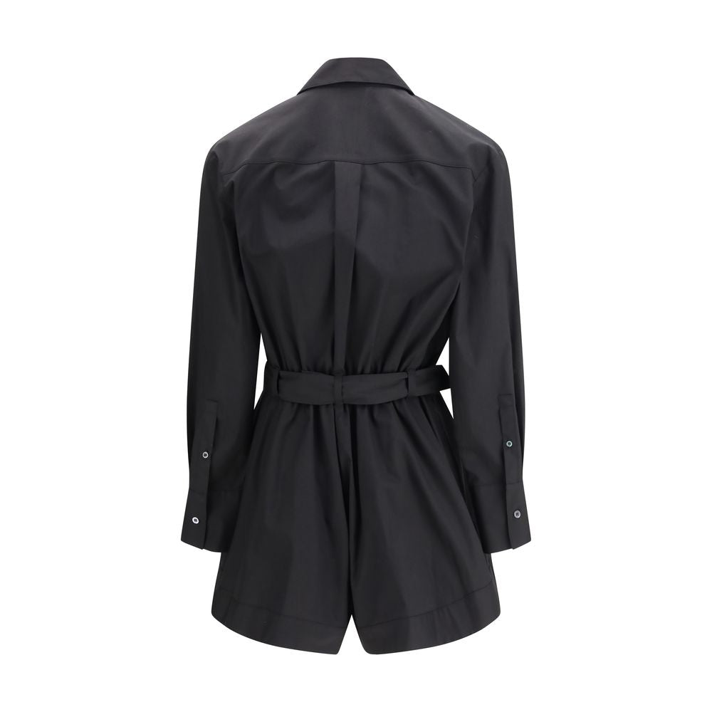 PINKO Black Cotton Jumpsuit