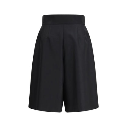 Valentino Black Wool Bermuda Shorts