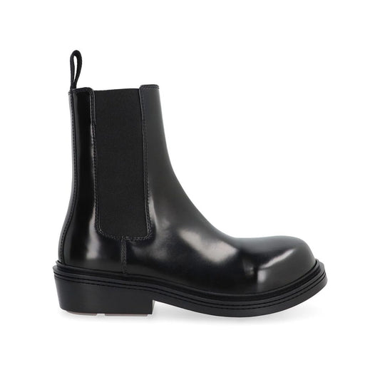 Bottega Veneta Black Calfskin Chelsea Boots
