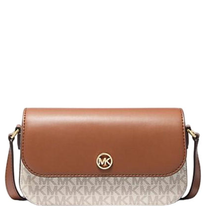 Michael Kors Beige Leather Crossbody Bag