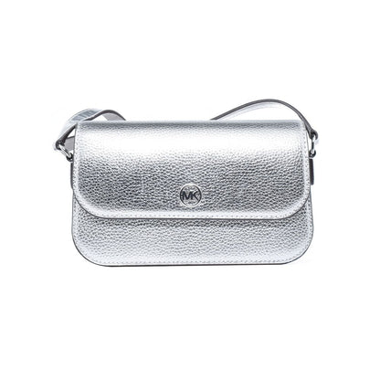 Michael Kors Gray Leather Shoulder Bag
