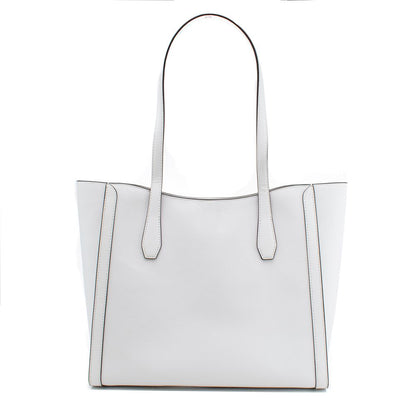 Michael Kors White Canvas Tote Bag