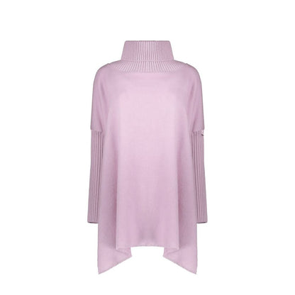 Herno Purple Virgin Wool Poncho