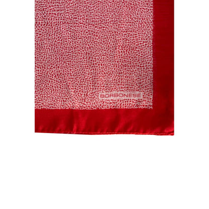 Borbonese Red Silk Women Scarf