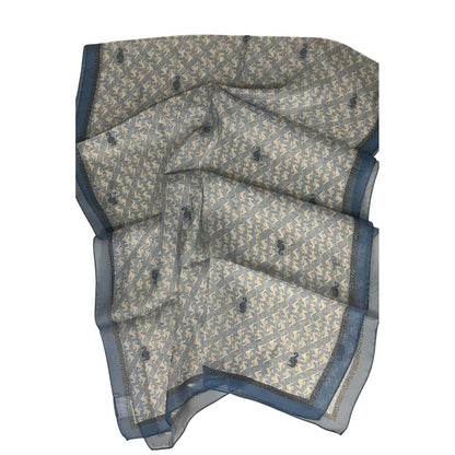 Borbonese Blue Silk Women Scarf