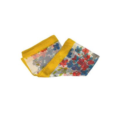 Borbonese Yellow Silk Women Scarf