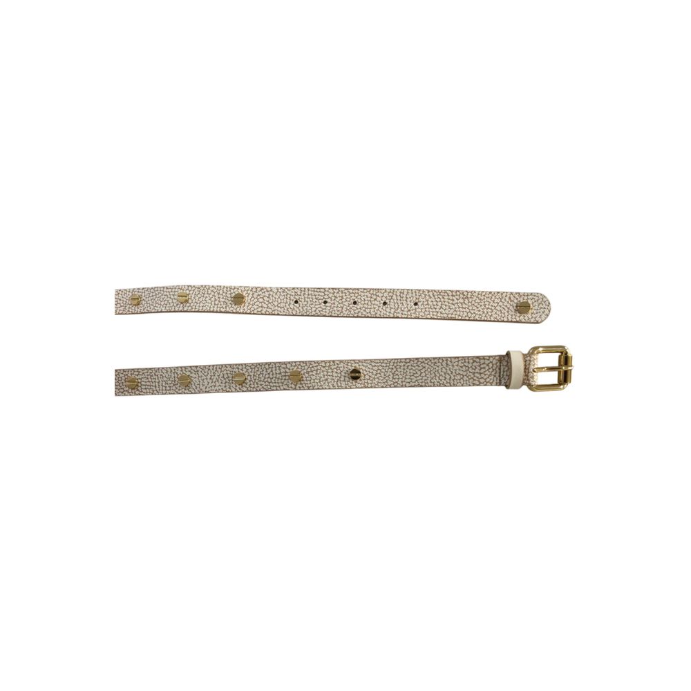 Borbonese Beige Polyvinyl Women's Belt
