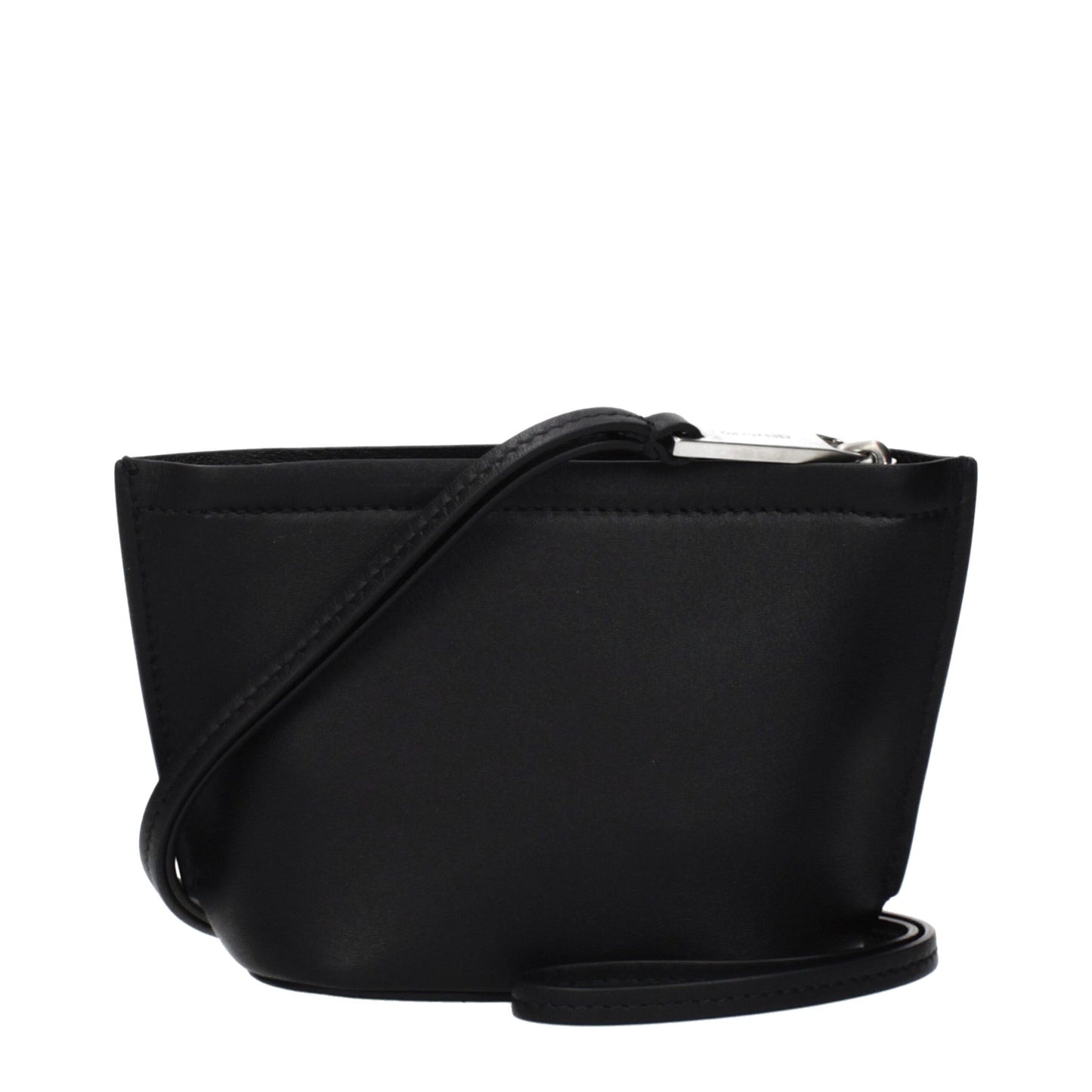 Salvatore Ferragamo Black Leather Clutch Bag
