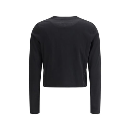 Loulou De Saison Black Cotton Long Sleeve T-Shirt
