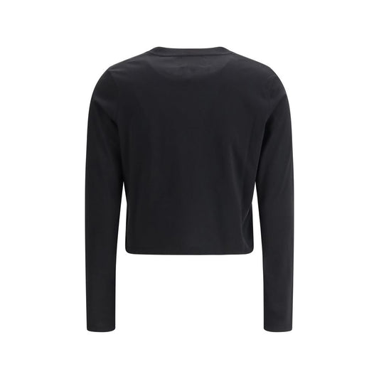 Loulou De Saison Black Cotton Long Sleeve T-Shirt