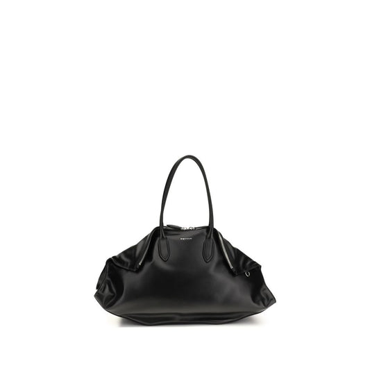 Borsa a tracolla Bos Taurus in pelle di vitello nera Alexander McQueen