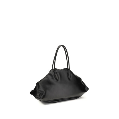 Borsa a tracolla Bos Taurus in pelle di vitello nera Alexander McQueen