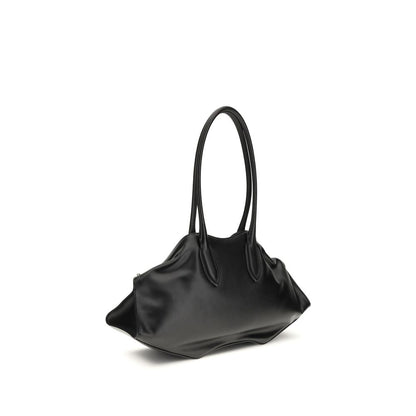Borsa a tracolla Bos Taurus in pelle di vitello nera Alexander McQueen