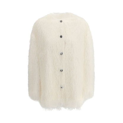 Loulou De Saison White Polyester Coat