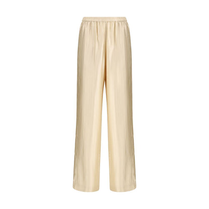 Loulou De Saison Cream Viscose Casual Pants