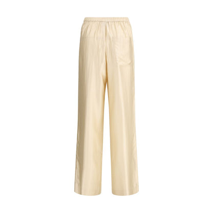Loulou De Saison Cream Viscose Casual Pants