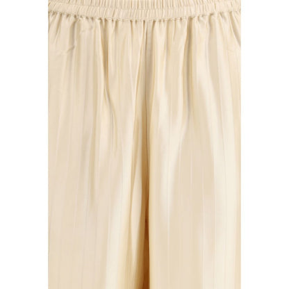 Loulou De Saison Cream Viscose Casual Pants