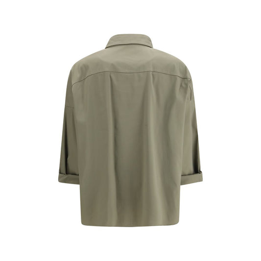 Brunello Cucinelli Bicolor Cotton Dress Shirt