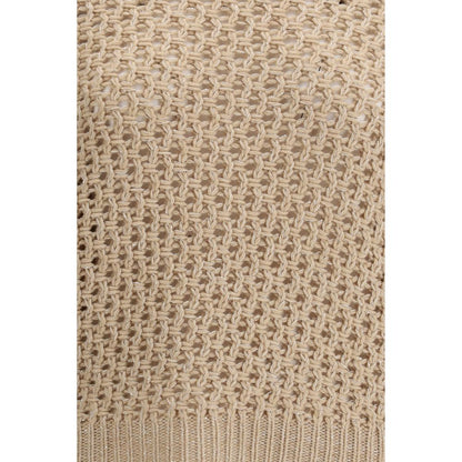 Fabiana Filippi Beige Fleece Wool Sweatshirt