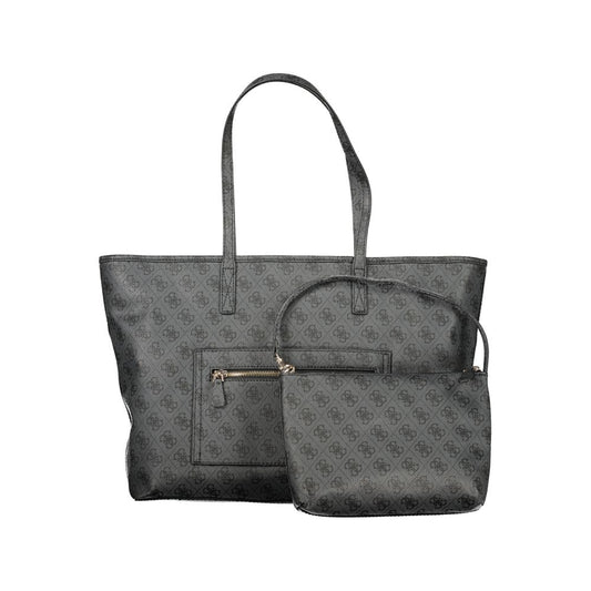 Guess Jeans Grigio Poliuretano Women Handbag