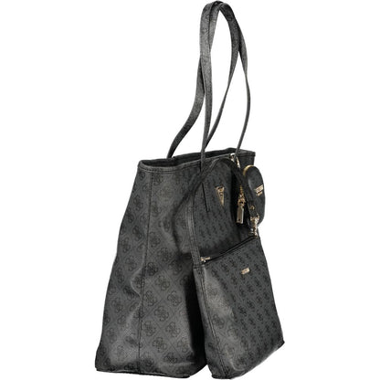 Guess Jeans Grigio Poliuretano Women Handbag