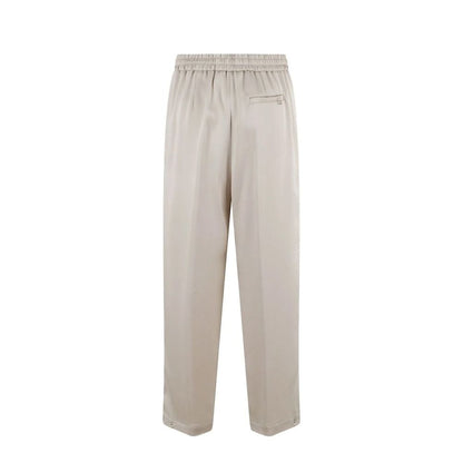 Herno Beige Acetate Casual Pants