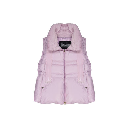 Herno Purple Polyester Waistcoat