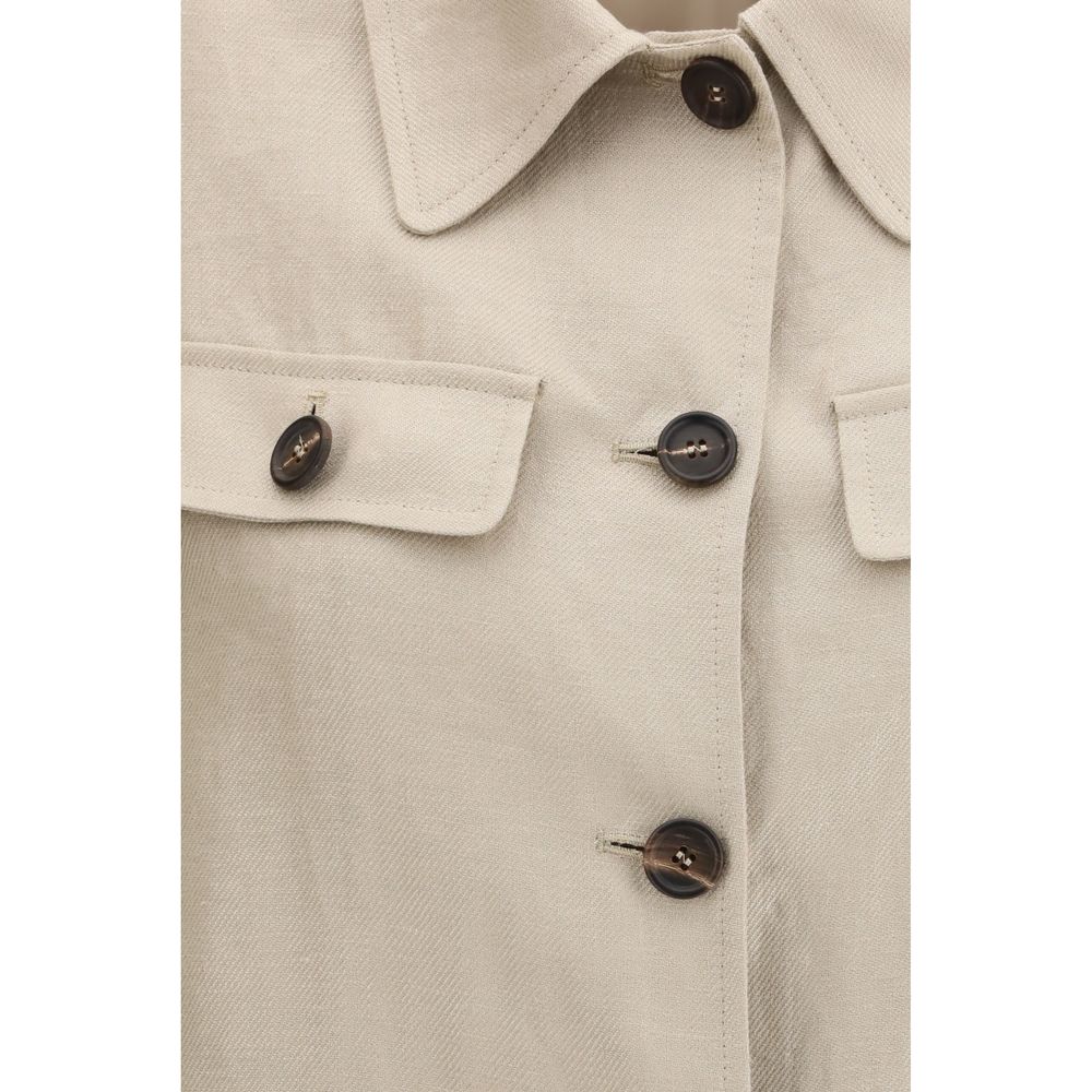 Brunello Cucinelli Beige Linen Clothing