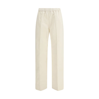 Fabiana Filippi Cream Cotton Casual Pants