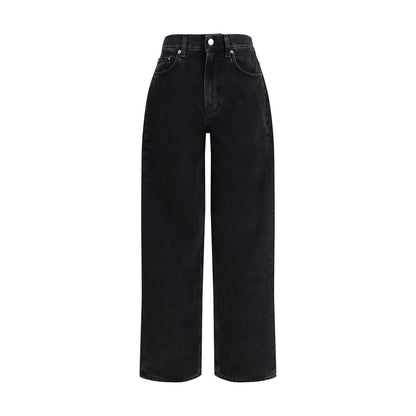 Loulou De Saison Gray Cotton Relaxed Fit Jeans