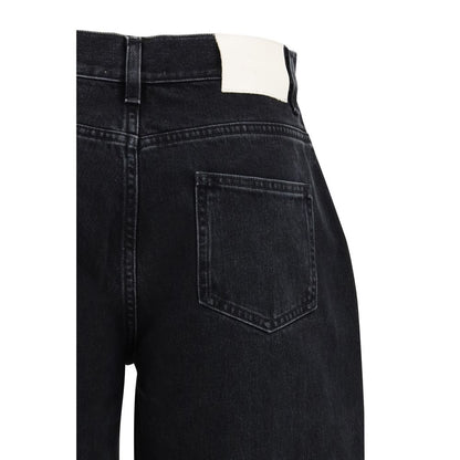 Loulou De Saison Gray Cotton Relaxed Fit Jeans