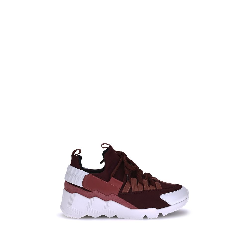 Pierre Hardy Bordeaux Neoprene Athletic Sneakers