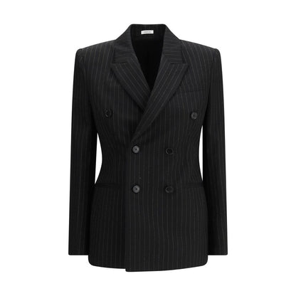 Blazer in lana nera Alexander McQueen
